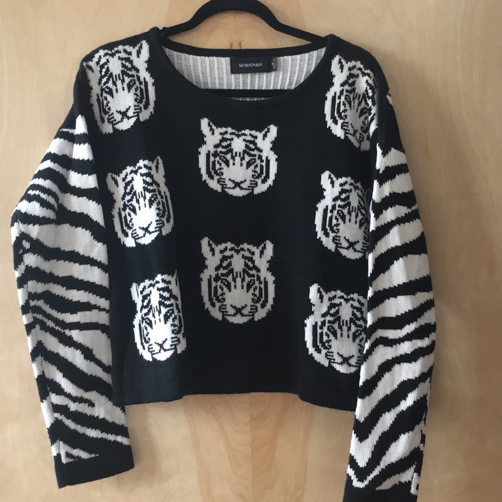 Black and White Tiger Sweater